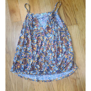 West K Tank Top, Floral, Yellow, Size M